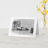 Claremont historique - Carte de voeux pliée (Fleur jaune)