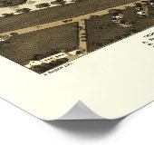 Claremont, NH Panoramic Map - 1877 Poster (Hoek)