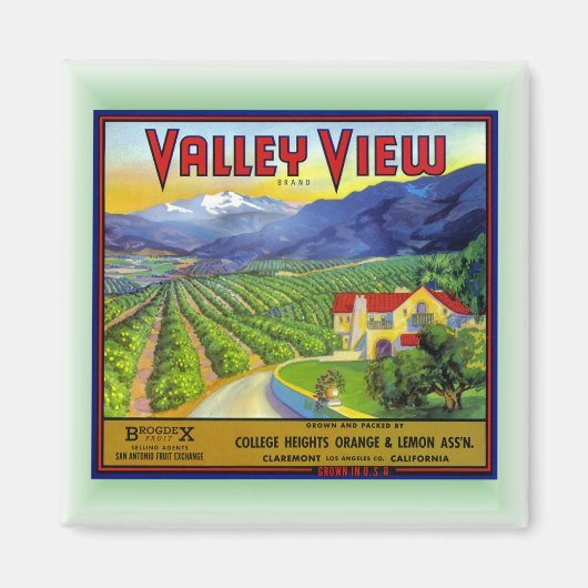 CLAREMONT VALLEY MAGNEET (Voorkant)