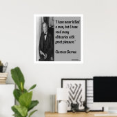 Clarence Darrow & Doden Quote Poster (Thuiskantoor)