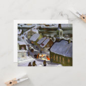 Clarence Gagnon - Carte de voeux de messe de minui (Devant/Arrière en situation)