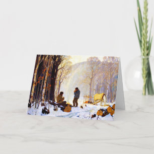 Clarence Gagnon - Carte de voeux Lonely Village