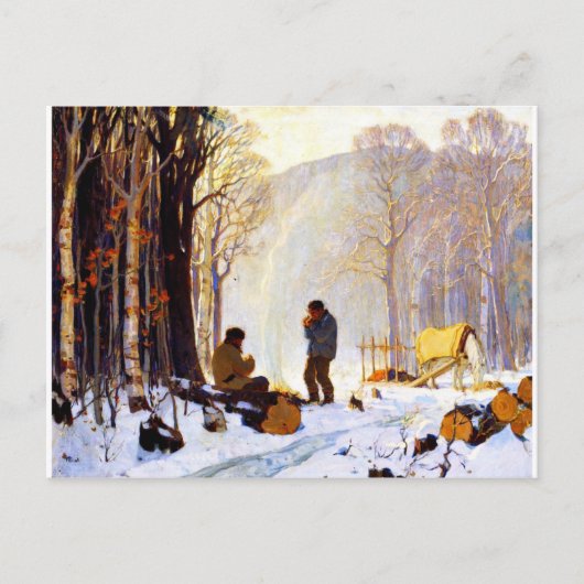 Clarence Gagnon - Carte postale Lonely Village (Devant)