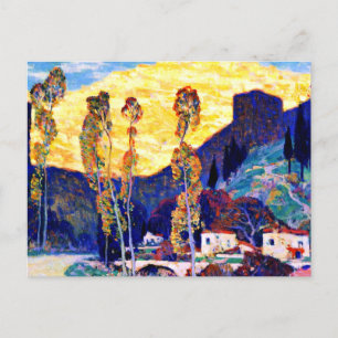 Clarence Gagnon-kunst, Avond, Siena Briefkaart
