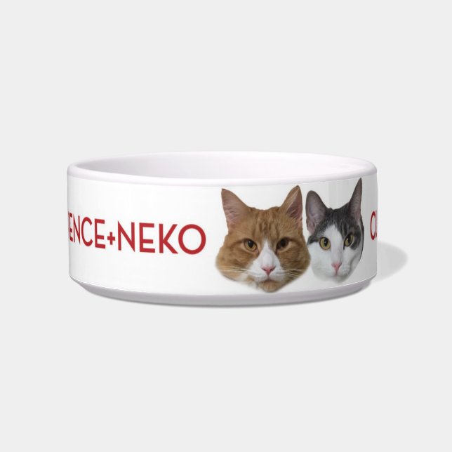 Clarence+Neko Ceramic Pet Bowl Voerbakje (Voorkant)