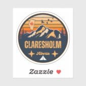 Claresholm, Alberta Sticker (Vel)