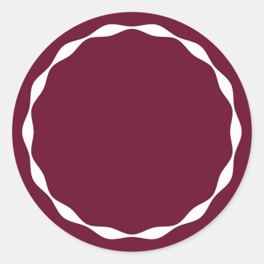 Claret Blank Circle Custom Spice Container Sticker (Voorkant)