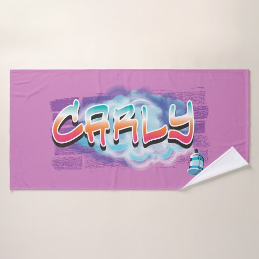 Clarifier votre nom Graffiti Bath Beach Towne (Serviette de bain)