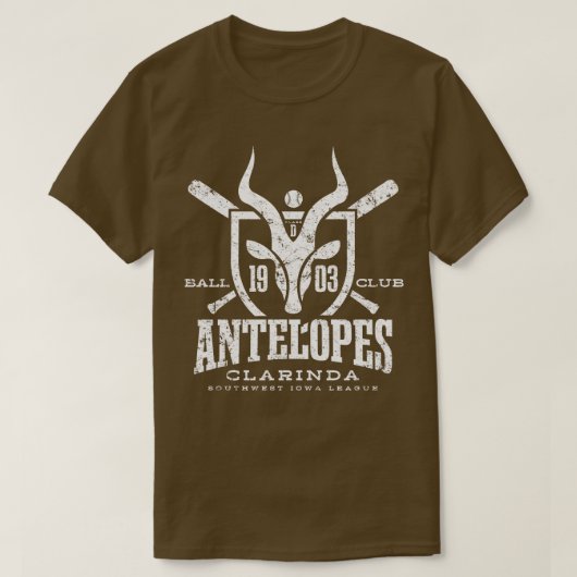 Clarinda Antelopes T-shirt (Design voorkant)
