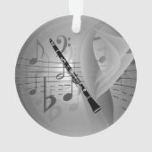 Clarinet aux accents musicaux (Les deux côtés) (dos)