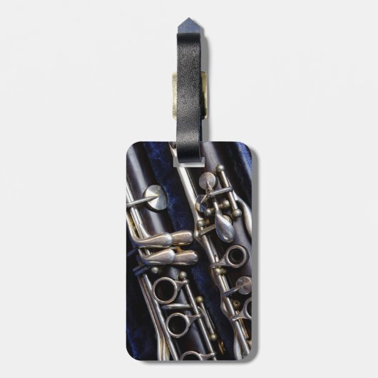 Clarinet Bagagelabel (Achterkant verticaal)