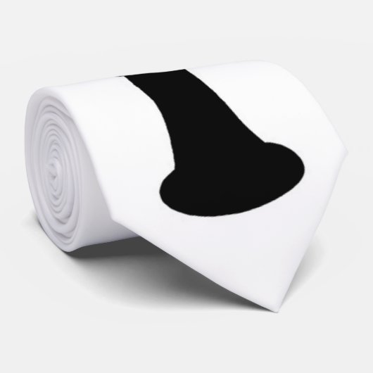 Clarinet Black en White Elegant Stropdas (Opgerold)