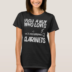 Clarinet Boys Mannen Musical Instrument Clarinetis T-shirt
