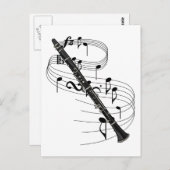 Clarinet Briefkaart (Voorkant / Achterkant)