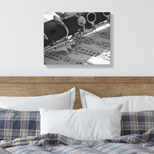 Clarinet Canvas Afdruk (Insitu (Slaapkamer))