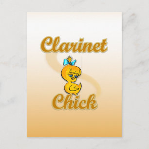 Clarinet Chick Briefkaart