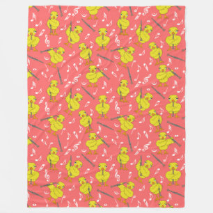 Clarinet Chick Clarinets Muzieknoten Fleece Deken
