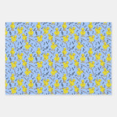 Clarinet Chick Clarinets Muzieknoten Wrapping Pap Inpakpapier Vel (Voorkant 2)