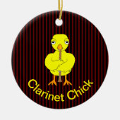 Clarinet Chick Keramisch Ornament (Voorkant)