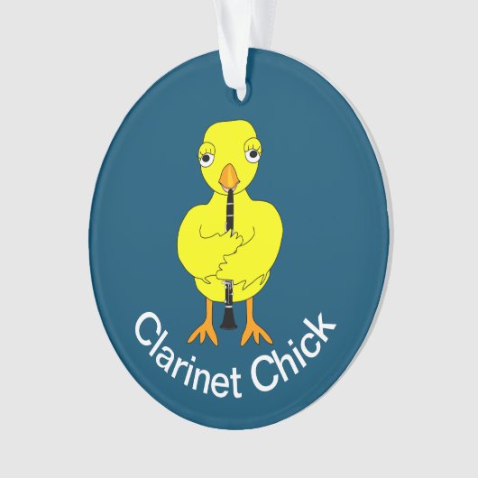 Clarinet Chick Ornament (voorkant)