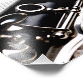 Clarinet closeup foto afdruk (Hoek)