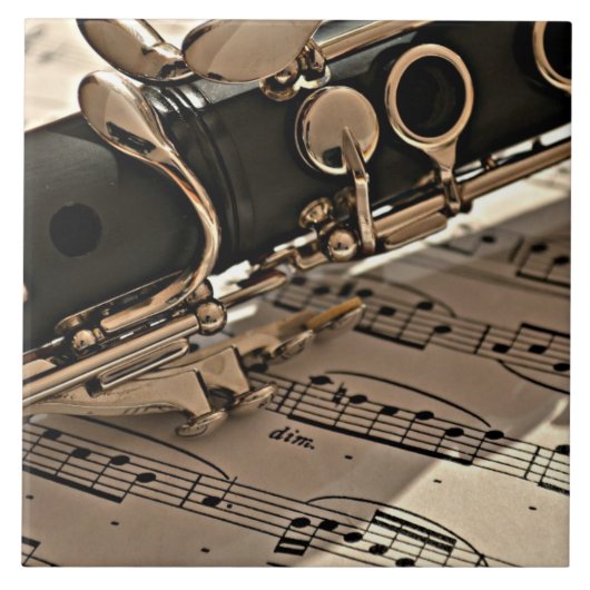 Clarinet closeup tegeltje (Voorkant)