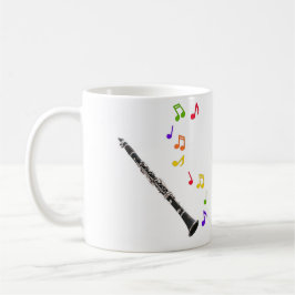 Clarinet Colorful Music Lefthand Koffiemok