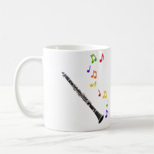 Clarinet Colorful Music Lefthand Koffiemok