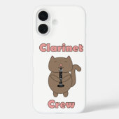 Clarinet Crew Brown Cat Pink Case-Mate iPhone Case (Achterkant)