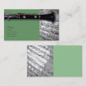 Clarinet en Mozart Visitekaartje (Voorkant / Achterkant)