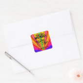 Clarinet Feel the Music Square Sticker (Envelop)