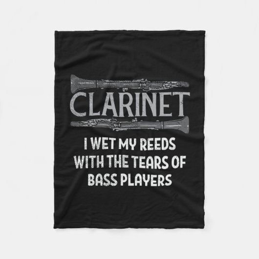 Clarinet Fleece Deken (Voorkant)