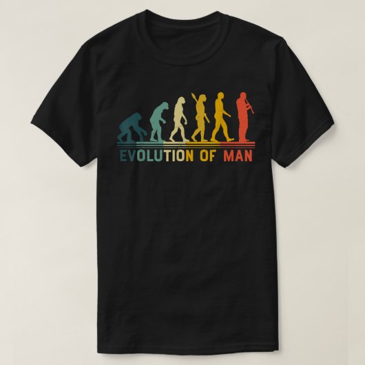 Clarinet Funny Evolution Ma T-shirt (Design voorkant)