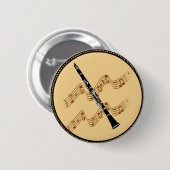 Clarinet, houdwind ronde button 5,7 cm (Voorkant /achterkant)