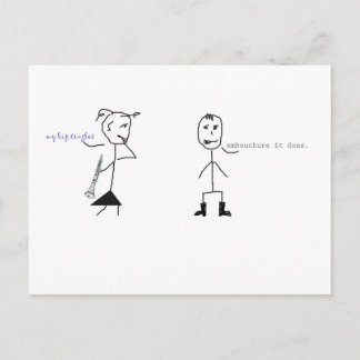 Clarinet Humor Briefkaart