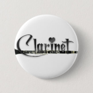 Clarinet I Love Clarinet Ronde Button 5,7 Cm