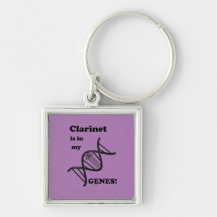 Clarinet in mijn genen sleutelhanger