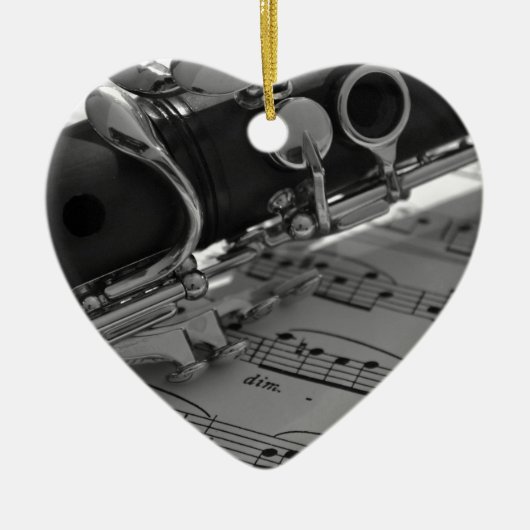 Clarinet Keramisch Ornament (Voorkant)