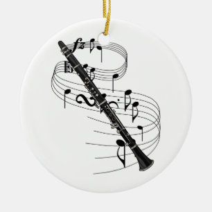 Clarinet Keramisch Ornament