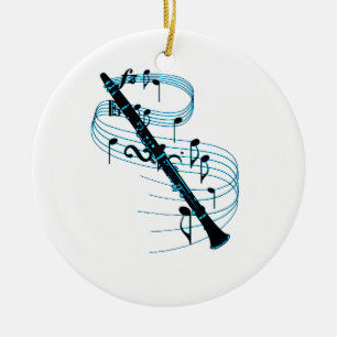 Clarinet Keramisch Ornament
