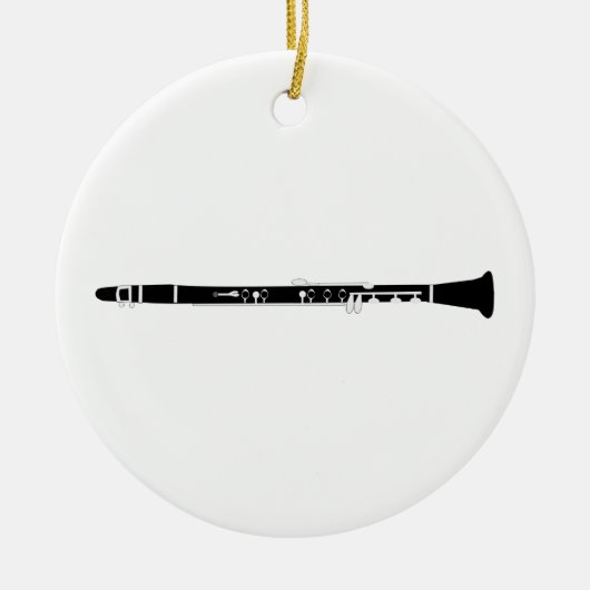 Clarinet Keramisch Ornament (Voorkant)