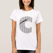 Clarinet Letter C T-shirt (Voorkant)