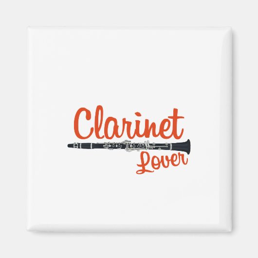 Clarinet Lover Magneet (Voorkant)