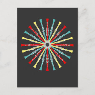 Clarinet Marching Band Orchestra Jazz Player Briefkaart