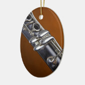 Clarinet met Gold Background Ornament (Links)