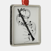 Clarinet Metalen Ornament (Rechts)