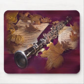Clarinet Mousepad Muismat (Voorkant)