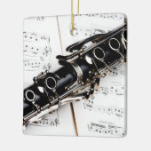 Clarinet Music Keramisch Ornament (Links)