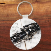 Clarinet Music Sleutelhanger (Voorkant)