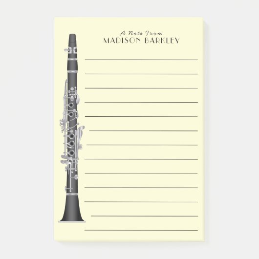 Clarinet Music Teacher Band Musician Post-it® Notes (Voorkant)